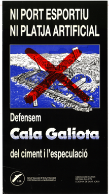 <strong>Cartell Cala Galiota. Any 1987</strong>