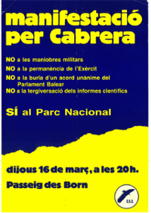 <strong>Cartell Cabrera. Any 1989</strong>