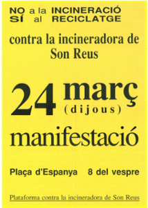 <strong>Cartell no incineraci. Any 1994</strong>