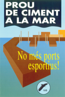 <strong>Cartell prou ciment a la mar. Any 1989</strong>